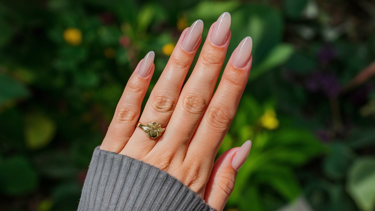Uñas de gel perfectamente cuidadas.