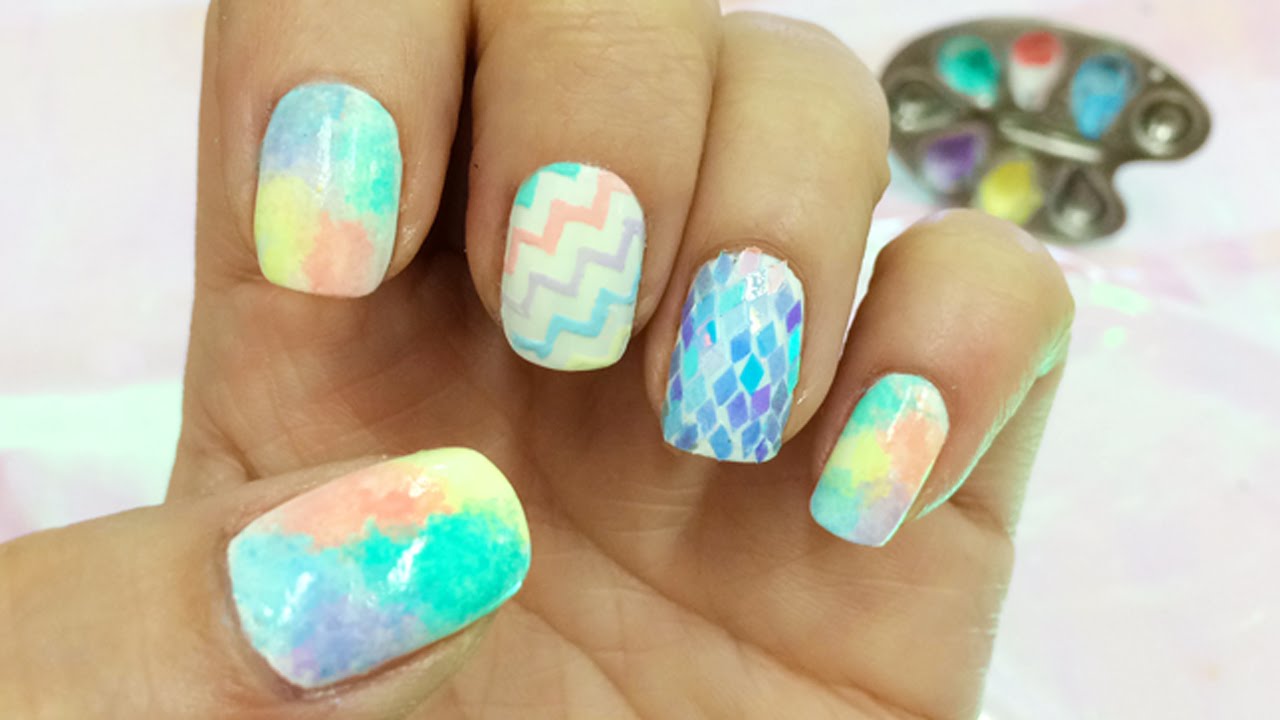 Cómo hacer una manicura degradada en tonos pastel