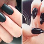 Decoración de uñas con diseños geométricos