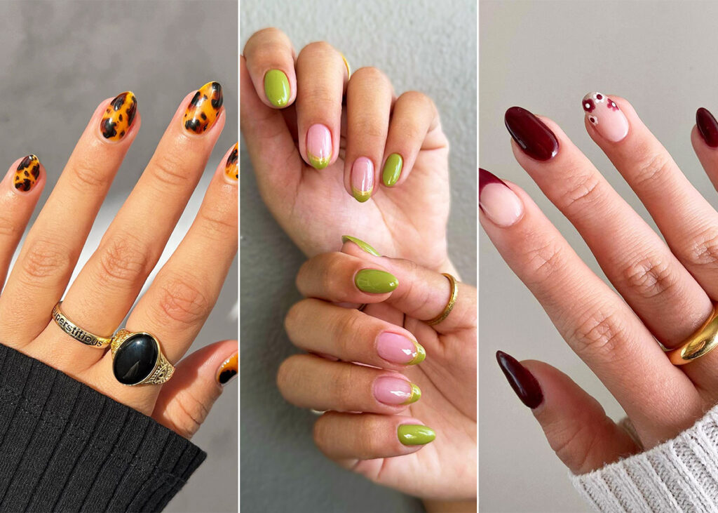 Diseño de uñas con efecto mate y glossy