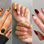 Diseño de uñas con efecto mate y glossy