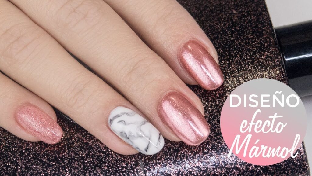 Diseño de uñas efecto mármol paso a paso