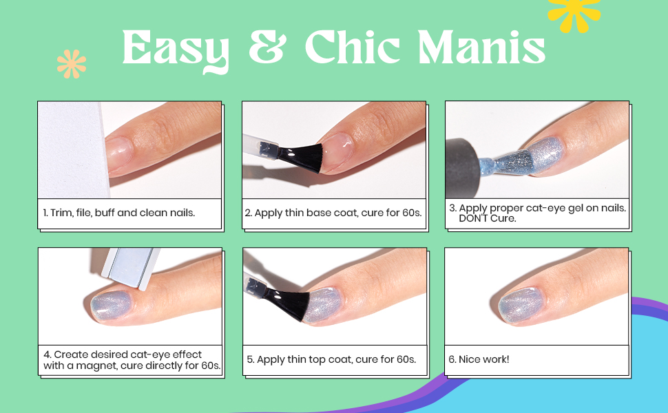 Diseños de uñas con efecto holográfico: colores cambiantes y llamativos