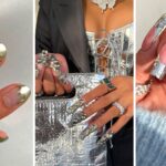 Diseños de uñas elegantes con efecto espejo