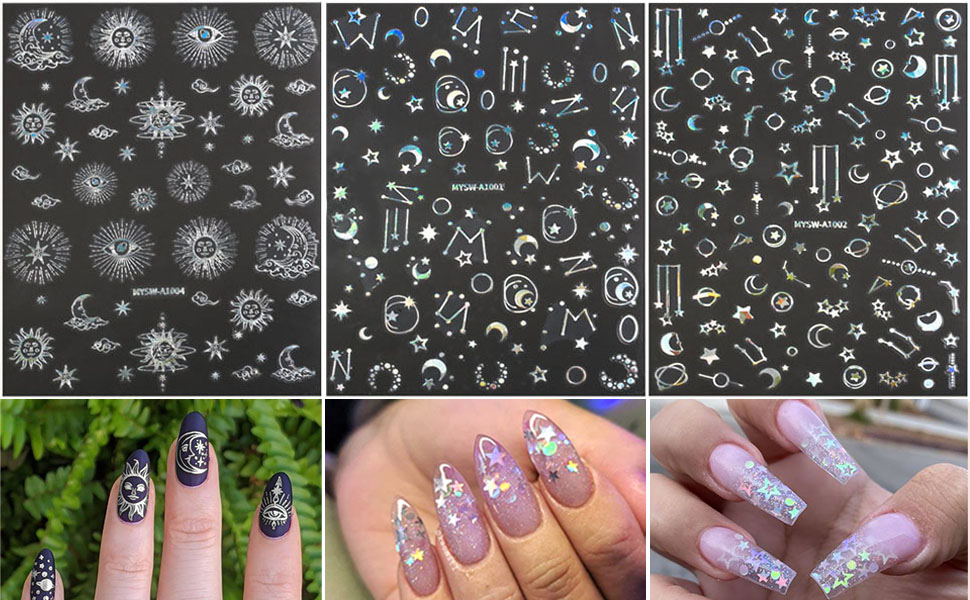 Diseños de uñas holográficos para un efecto futurista