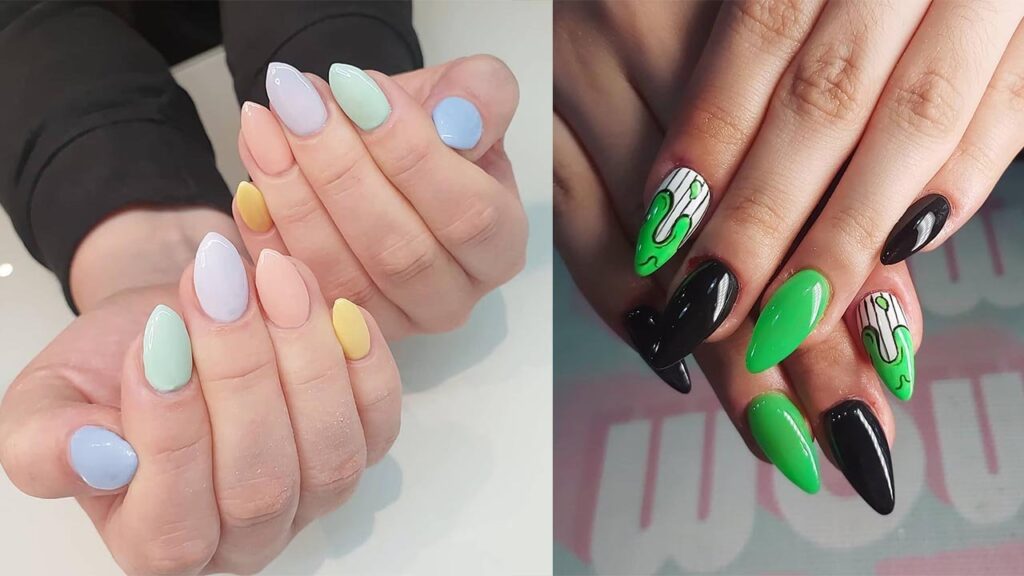 Ideas de diseño de uñas para las amantes de los patrones geométricos