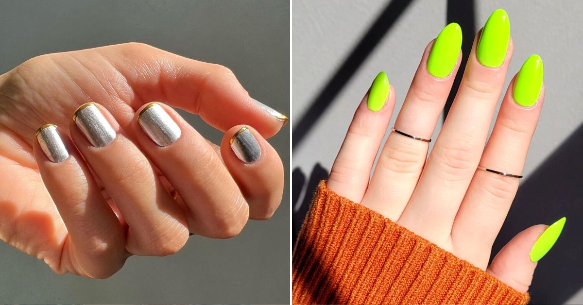 Ideas para combinar uñas metálicas con otros diseños