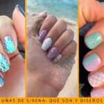 Inspiración de nail art con detalles metálicos