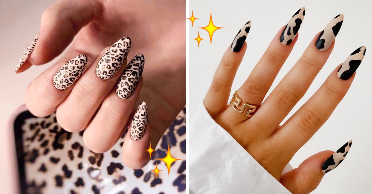 Inspiración de nail art con diseños animal print