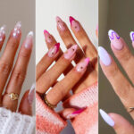 Inspiración de uñas con efecto mármol