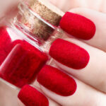 Técnica de uñas con efecto de terciopelo