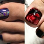 Tendencia de uñas con efecto de mármol con colores neon: diseños llamativos y audaces