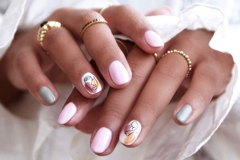 Tendencias de uñas con diseños abstractos