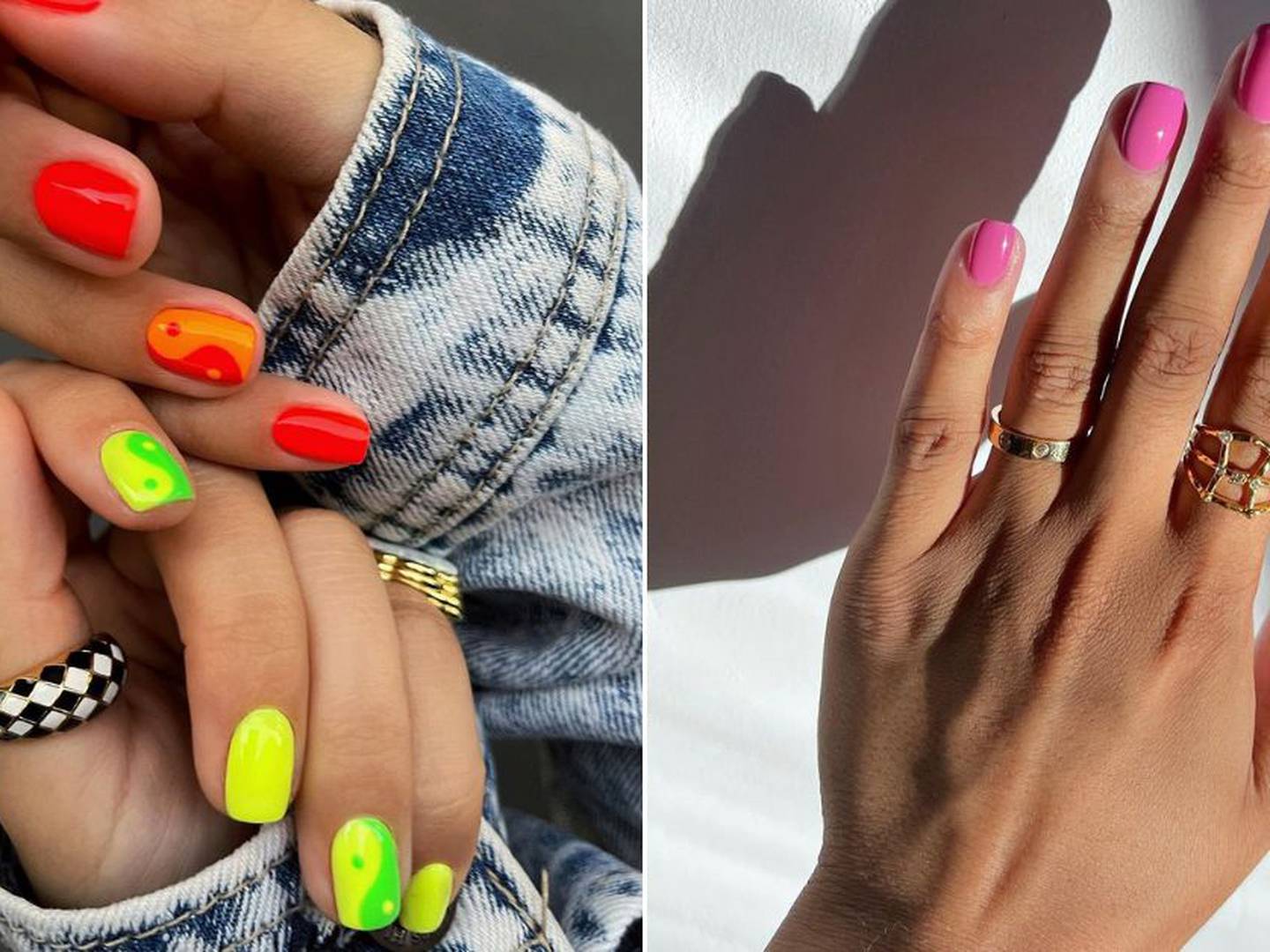 Tendencias de uñas en colores neón: ¡atrevidas y llamativas!