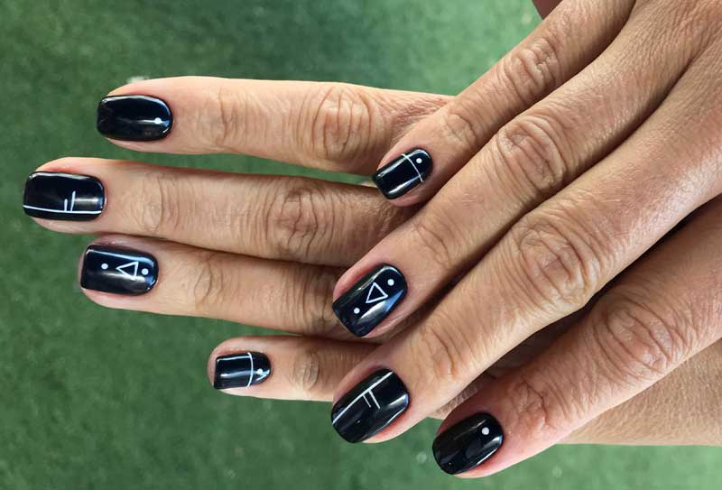Tendencias en nail art geométrico